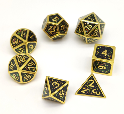 GST実用的なRPGのダイス セットの多目的ハンドメイドのPolyhedral金属