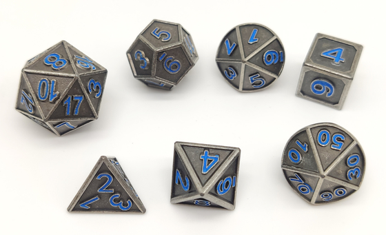 金属KTVの賭博のダイス セット、Polyhedral 7つをセット注ぐ手は死ぬ