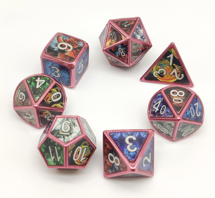 無毒で贅沢な金属RPGは7部分セット手の注ぐ耐久財をさいの目に切る