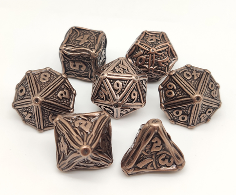 丈夫なPolyhedral金属RPGのダイスの端正な絶妙なギフト用の箱の包装を鋭角