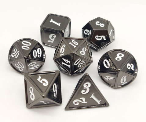 無臭のAntiwear金属のダイスRPGの手は重いダイス セットを磨いた