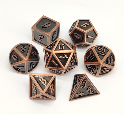卓上のゲームの金属RPGは耐久にAntiwear絶妙な切り分けることをさいの目に切る