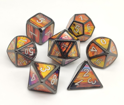 多面体コレクションのための小型RPGのダイス亜鉛合金材料を手作りしなさい