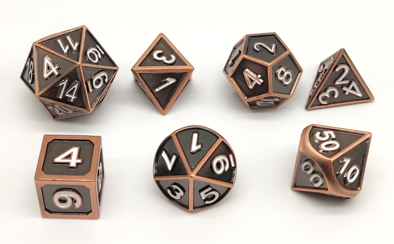 コレクションのための手動粉砕の小型RPGのダイスD6 D8 D10のライト級選手