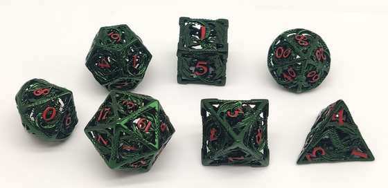 Shadowrunのためのハンドメイドの涼しい金属のPolyhedralダイスの実用的な耐久財