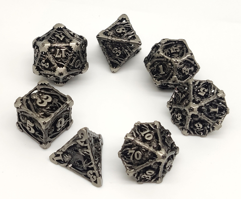 無臭の卓上の黒いPolyhedralダイス、軽量の鋭い金属のダイス