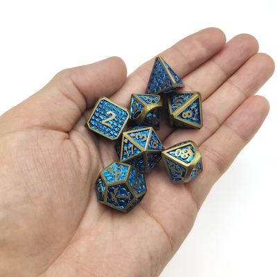 実用的なミニ DND サイコロボードゲーム金属サイコロ防湿多面体