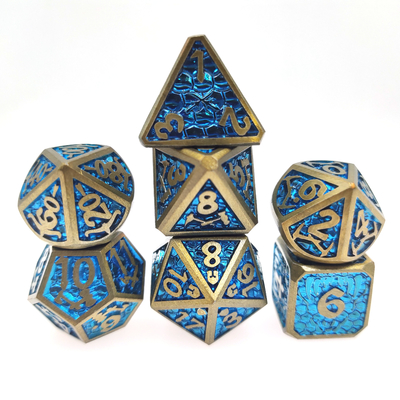 実用的なミニ DND サイコロボードゲーム金属サイコロ防湿多面体
