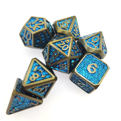 実用的なミニ DND サイコロボードゲーム金属サイコロ防湿多面体