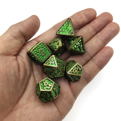軽量ミニ RPG ダイス RPG ダイスセット ダイスカード DND 金属多面体