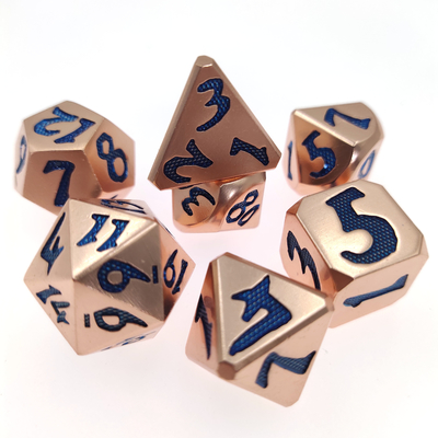 手作り RPG サイコロセットポータブル多面体サイコロセット亜鉛合金高級金属