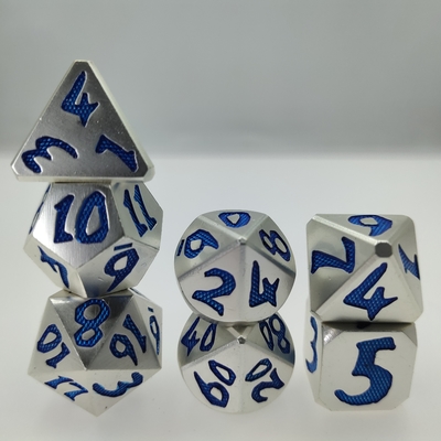 ポータブル手注ぐ RPG ダイス手磨き耐摩耗性多面体 7 ダイス