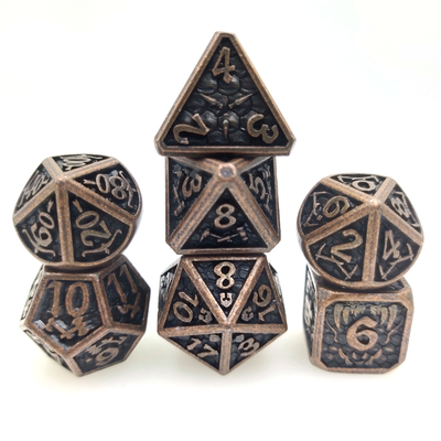 無臭の鋭い耐久力のある金属の小型色は金属RPGをさいの目に切るPolyhedral Cuprumをさいの目に切る
