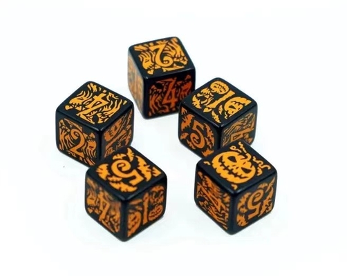 ファッショナブルなRPGゲーム ダイスセット 20mm 黒色背景色パターン