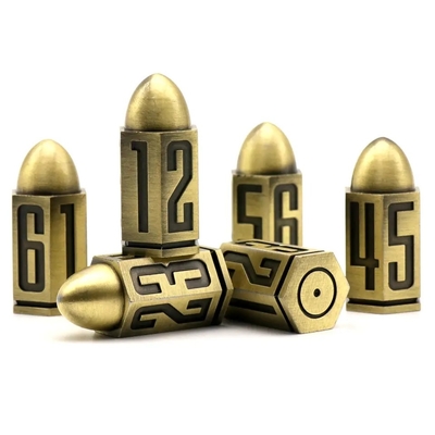 D6 弾丸メタルダイスセット 6個セット 6面 ダンジョンに出会いを求めるのは間違っているだろうか ウォーハンマー シャドーラン