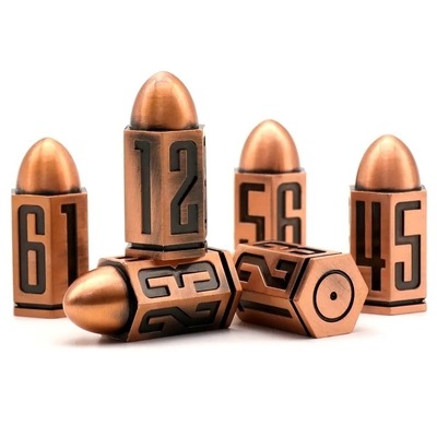 D6 弾丸メタルダイスセット 6個セット 6面 ダンジョンに出会いを求めるのは間違っているだろうか ウォーハンマー シャドーラン