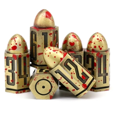 D6 弾丸メタルダイスセット 6個セット 6面 ダンジョンに出会いを求めるのは間違っているだろうか ウォーハンマー シャドーラン
