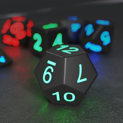 DNDボード 多面体サイコロ 大人のゲーム マジックトリック ピクセル 電子光 LEDサイコロ