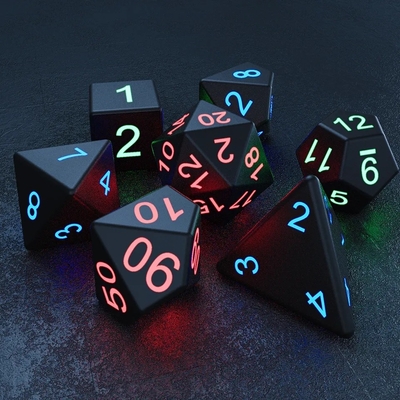 DNDボード 多面体サイコロ 大人のゲーム マジックトリック ピクセル 電子光 LEDサイコロ
