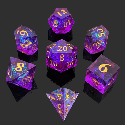 7PCS DND ドラゴンとダンジョン 多面体 鋭い刃