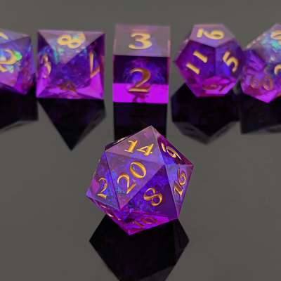7PCS DND ドラゴンとダンジョン 多面体 鋭い刃