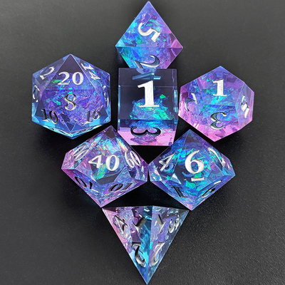 7PCS DND ドラゴンとダンジョン 多面体 鋭い刃