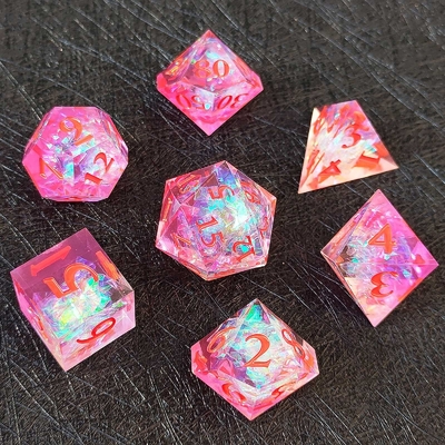 7PCS DND ドラゴンとダンジョン 多面体 鋭い刃