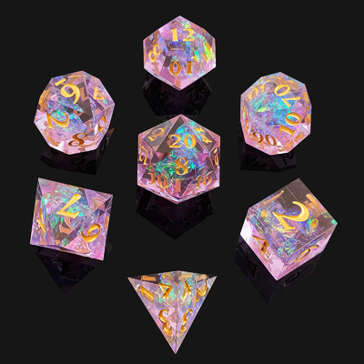 7PCS DND ドラゴンとダンジョン 多面体 鋭い刃