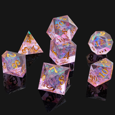 7PCS DND ドラゴンとダンジョン 多面体 鋭い刃