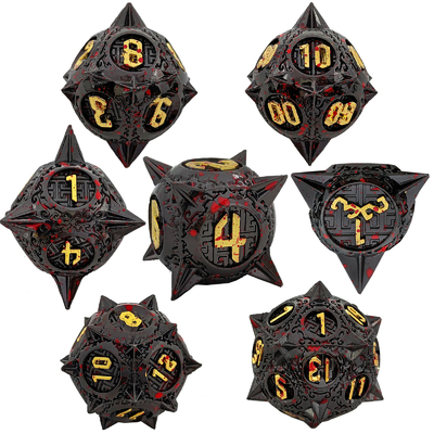 ブラッドスターリアル 流星 金属ダイスセット D8 RPG ドラゴンとダンジョン