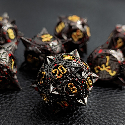 ブラッドスターリアル 流星 金属ダイスセット D8 RPG ドラゴンとダンジョン