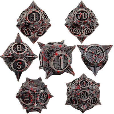 ブラッドスターリアル 流星 金属ダイスセット D8 RPG ドラゴンとダンジョン