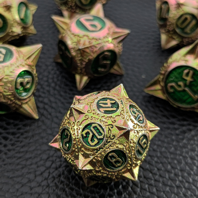 TRPG 16mmポリフロントDND メタルダイス 多色カスタム隕石ハンマー