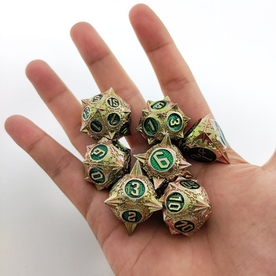 TRPG 16mmポリフロントDND メタルダイス 多色カスタム隕石ハンマー