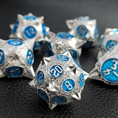 耐久性多面体金属 RPG ダイスセット ドラゴンとダンジョン 16mm スパークル