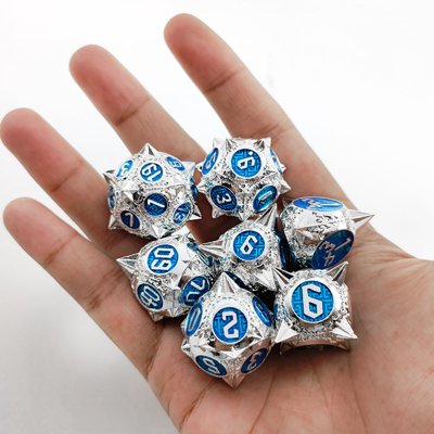 耐久性多面体金属 RPG ダイスセット ドラゴンとダンジョン 16mm スパークル