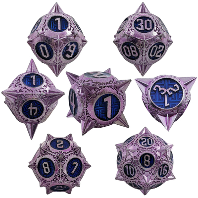 耐久性多面体金属 RPG ダイスセット ドラゴンとダンジョン 16mm スパークル