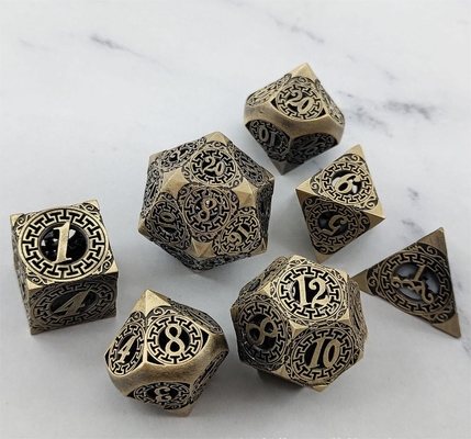 バック・トゥ・メタル・ダイス・セット クサルコノ マルチフェイス・COC DND RPG ダイス