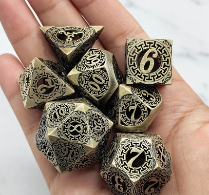 バック・トゥ・メタル・ダイス・セット クサルコノ マルチフェイス・COC DND RPG ダイス
