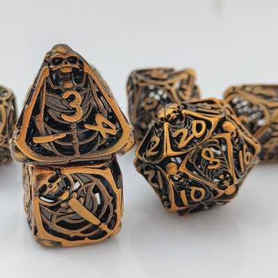 スカルメタル ホロー・ダースセット DND ダンジョン&amp;ドラゴンズ 多面体RPG ホロー・デジタル