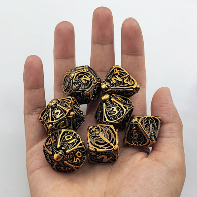 スカルメタル ホロー・ダースセット DND ダンジョン&amp;ドラゴンズ 多面体RPG ホロー・デジタル