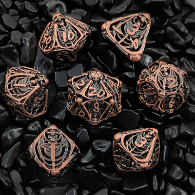 スカルメタル ホロー・ダースセット DND ダンジョン&amp;ドラゴンズ 多面体RPG ホロー・デジタル