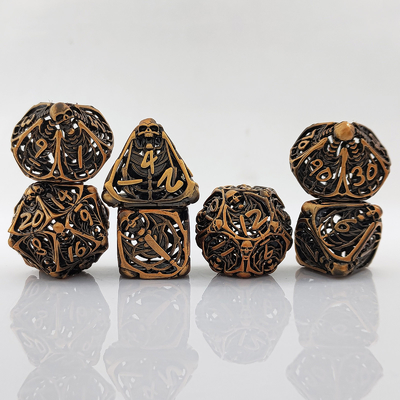スカルメタル ホロー・ダースセット DND ダンジョン&amp;ドラゴンズ 多面体RPG ホロー・デジタル