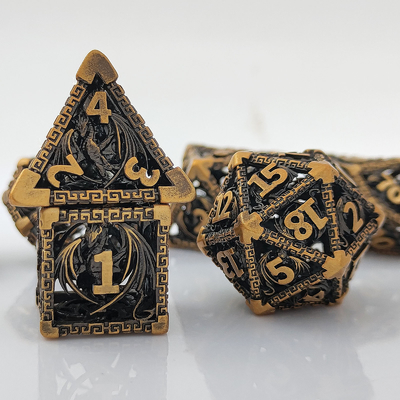 &quot;空っぽの多面金属ダイヤセット&quot; &quot;D20 鋭いカット&quot;