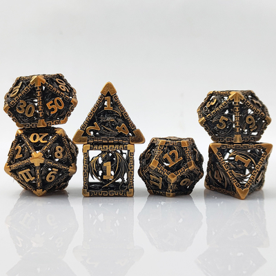 &quot;空っぽの多面金属ダイヤセット&quot; &quot;D20 鋭いカット&quot;