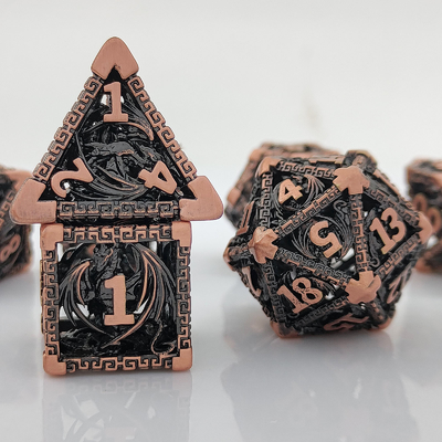 &quot;空っぽの多面金属ダイヤセット&quot; &quot;D20 鋭いカット&quot;