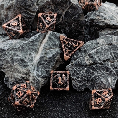 &quot;空っぽの多面金属ダイヤセット&quot; &quot;D20 鋭いカット&quot;
