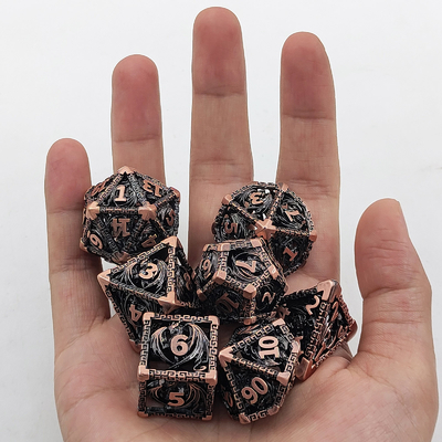 &quot;空っぽの多面金属ダイヤセット&quot; &quot;D20 鋭いカット&quot;