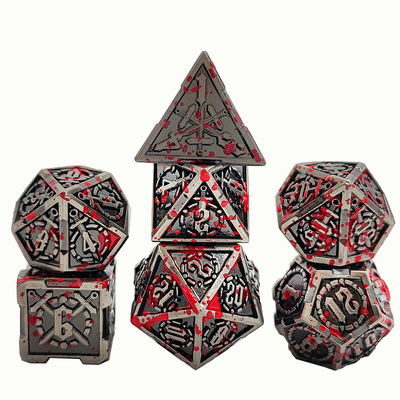 剣金属 RPG ダイス 手磨き クルーズ ダンジョン 長いDND#