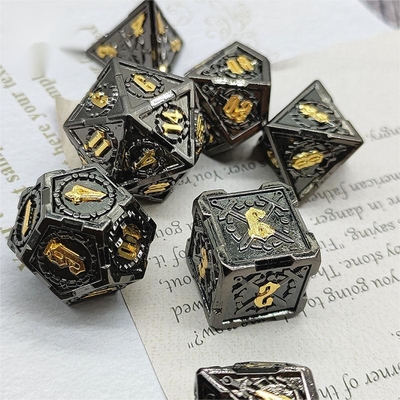剣金属 RPG ダイス 手磨き クルーズ ダンジョン 長いDND#